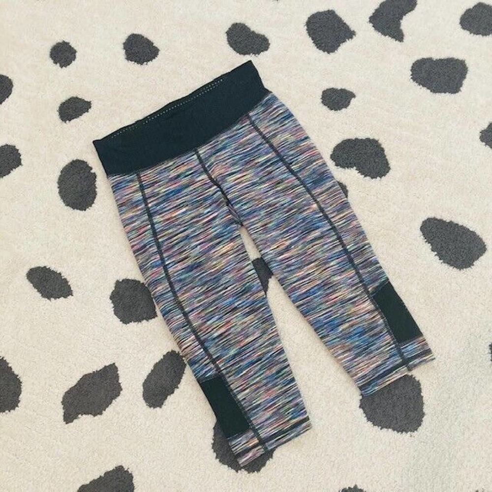 Sweaty Betty $88 Womens Small Rainbow Space Dye Mesh Active Pants Gym Leggings